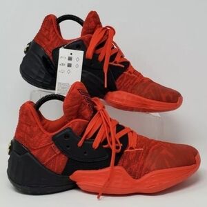 Adidas Harden Vol. 4 Basketball Shoes Red Black EF0999 Men USA Size 7 New